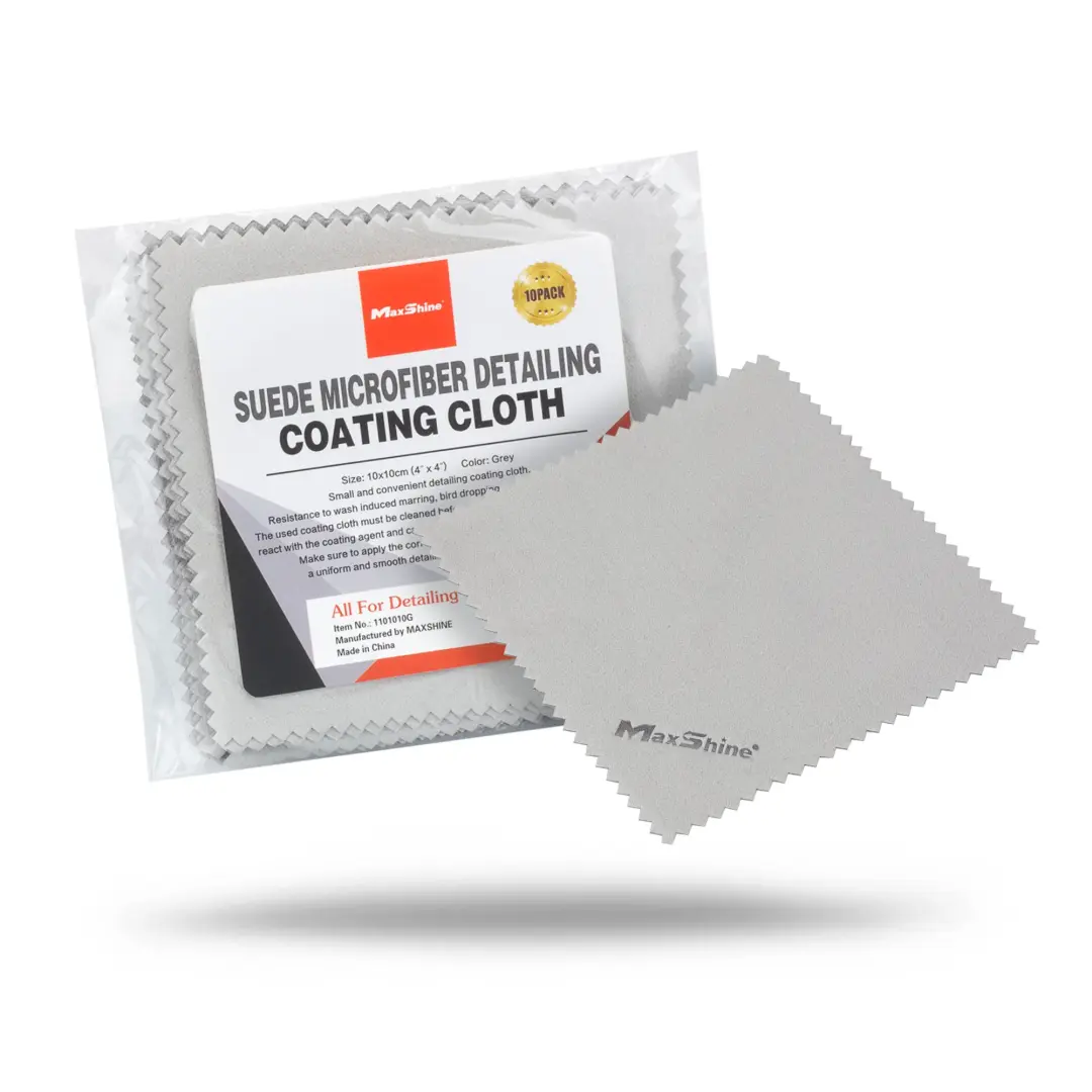 MAXSHINE SUEDE MICROFIBER TOWEL FOR CERAMIC COATING - 10 PACK