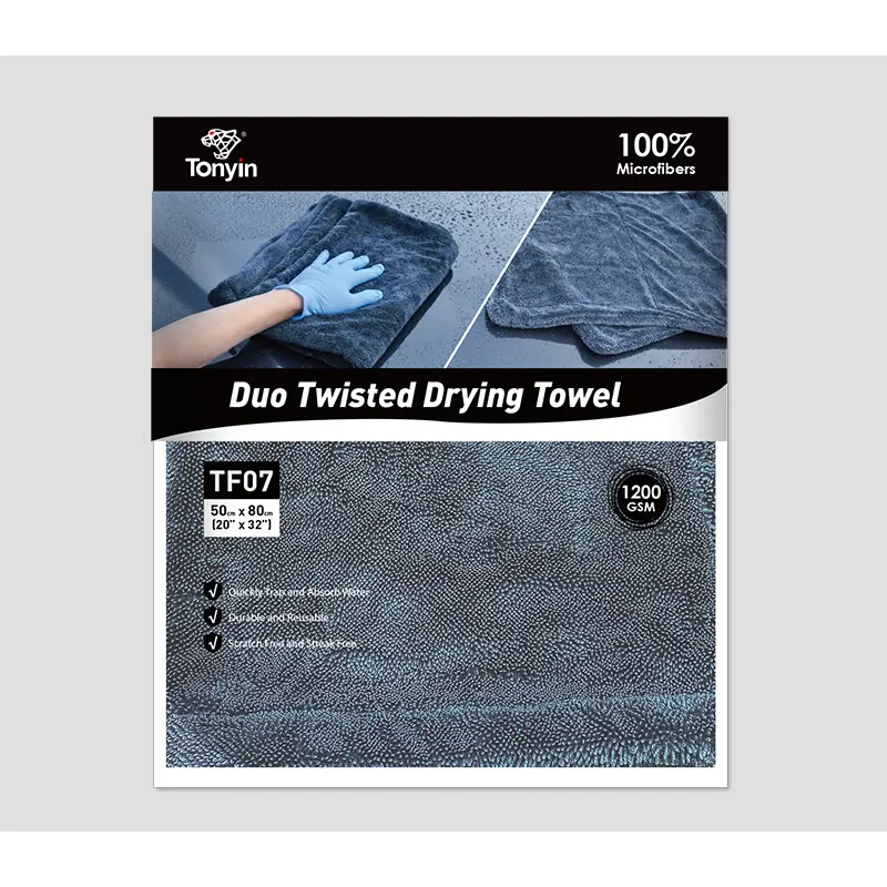 TONYIN DUO TWISTED DRYING TOWEL (50X80CM 1200GSM) -TF07